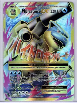 Mega Blastoise EX Holo Pokemon Card 220 HP 102/108 XY Evolutions - Image 1