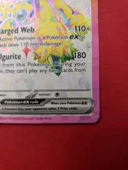 Pokemon TCG Galvantula EX Stellar Crown Holo Card 159/142 SV07 - Image 5