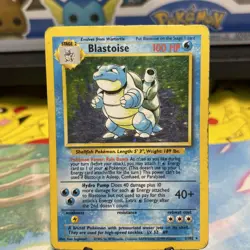 Pokemon TCG Blastoise Base Set Holo Unlimited Rare Card 2/102 HP/DMG - Image 1