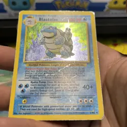 Pokemon TCG Blastoise Base Set Holo Unlimited Rare Card 2/102 HP/DMG - Image 4