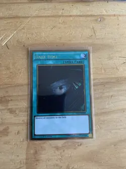 Dark Hole PGL2-EN089 1st Ed - Gold Rare YUGIOH CARD NEAR MINT - Image 1