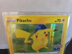 Pokemon Go Pikachu Reverse Holo Rare Card #028/078 2022 NM Mint Condition - Image 2