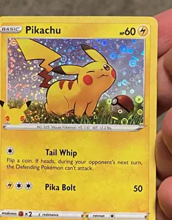Pikachu Promo SWSH039 25th Anniversary Black Star General Mills Pokemon Card - Image 4