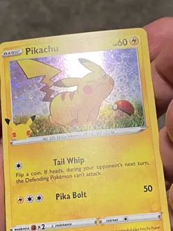 Pikachu Promo SWSH039 25th Anniversary Black Star General Mills Pokemon Card - Image 5