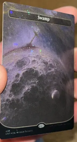 Swamp (242) (493) (Borderless) (Galaxy & Regular Foil) Unfinity NM/M - Image 2