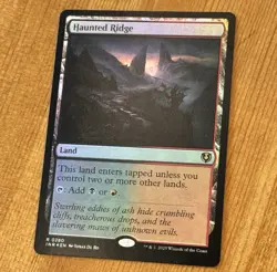 Haunted Ridge, R 0280, NM Foil, Innistrad Midnight Hunt Remastered Collector MTG - Image 2