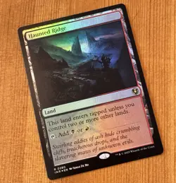 Haunted Ridge, R 0280, NM Foil, Innistrad Midnight Hunt Remastered Collector MTG - Image 3