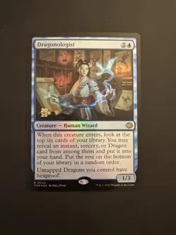 x1 Dragonologist TDM Tarkir Dragonstorm Prerelease Promo - Image 1