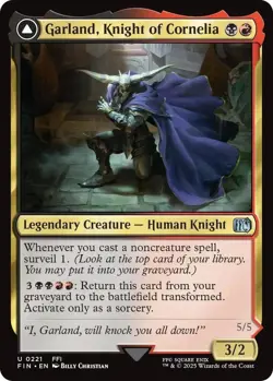 NM Garland, Knight of Cornelia, MTG, Final Fantasy, Magic the Gathering, 221 - Image 1