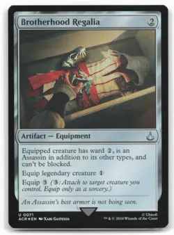 MTG Brotherhood Regalia Foil U Universes Beyond: Assassin's Creed 71 LP - Image 1
