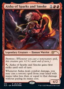 MTG NM Aisha of Sparks and Smoke - [Secret Lair: Universes Within] - Image 1