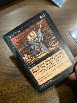 MTG Cruel Tutor LP Light Play Portal 1997 Magic The Gathering Black Sorcery - Image 1