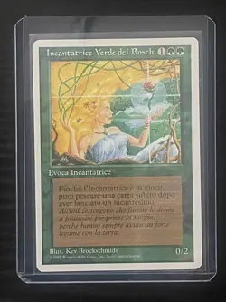 Magic MTG Italian Revised Verduran Enchantress Artist Proof Near Mint 50 Exist! - Image 3