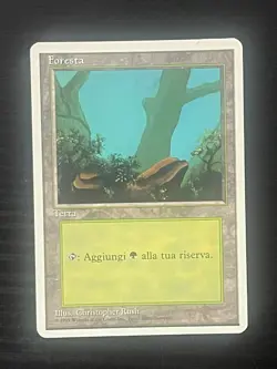 Magic MTG Italian Revised Forest Artist Proof Near Mint - Only 50 Exist! - Image 1