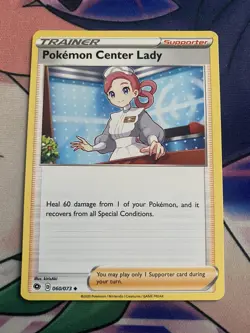 Pokemon TCG Champions Path Pokemon Center Lady 060/073 - Image 1