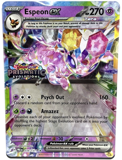 Espeon ex - 034/131 Pokemon TCG Stamped Prismatic Evolutions *SEALED PROMO CARD* - Image 1