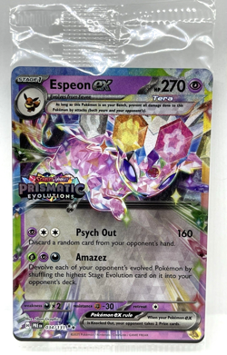 Espeon ex - 034/131 Pokemon TCG Stamped Prismatic Evolutions *SEALED PROMO CARD* - Image 2