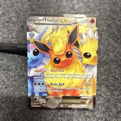 Pokemon Generations Radiant Collection Flareon EX Full Art Holo RC28/RC32 NM - Image 1