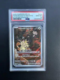 Pokemon TCG Team Rockets Meowth & Giovanni 203/182 Destined Rivals - Image 1