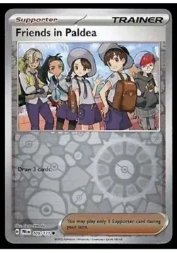 Pokemon TCG Prismatic Evolutions Friends In Paldea 109/131 Reverse Holo Common - Image 1