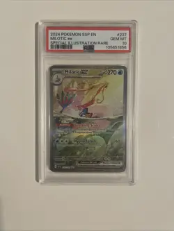 2024 POKEMON SSP EN-SURGING SPARKS SPECIAL ILLUSTRATION RARE MILOTIC EX PSA 10 - Image 1