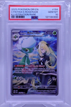 Pokemon TCG Destined Rivals Cynthia's Roserade 184/182 PSA 10 S004 - Image 1