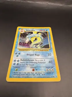 Pokemon TCG Gyarados 006/102 Base Set Unlimited Holo WOTC VTG 1999 - Image 1