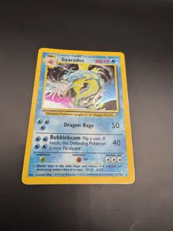 Pokemon TCG Gyarados 006/102 Base Set Unlimited Holo WOTC VTG 1999 - Image 2