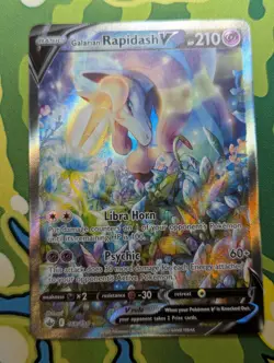 Galarian Rapidash V Alternate Art #168/198 Chilling Reign - Pokemon (Near Mint) - Image 1