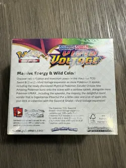 Pokemon TCG Sword & Shield Vivid Voltage Booster Box Factory Sealed - Image 2