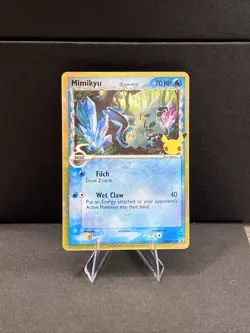 Pokemon TCG Card Celebrations Mimikyu Delta Species SWSH136 Black Star Promo NM - Image 1