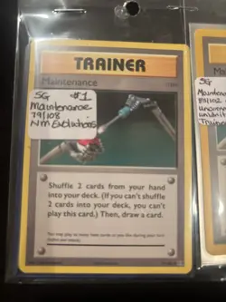 Pokemon Base Set Trainer Mixed Lot NM No Holo 23 Cards - Image 2