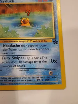 Pokemon Card - Psyduck WOTC Black Star League Promo #20 - Image 4