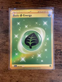 Pokemon Cards Grass Energy 278/193 Gold Secret Rare Paldea Evolved - Image 1