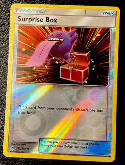 Surprise Box 187/214 VLP Reverse Holo Gengar Treasure Chest Art Pokemon Card! - Image 1