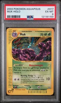 2003 Aquapolis Muk Holo - PSA6 - Card H17/H32 - Pokemon - Image 1
