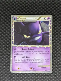 Crobat Prime 84/95 HGSS Unleashed Pokemon Card Holo Foil Rare MP - Image 1