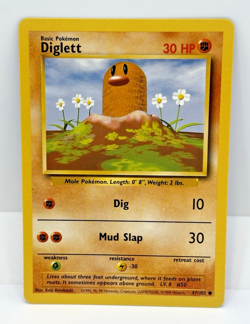 Diglett 47/102 Base Set WOTC Pokemon Card Vintage NM/Mint - Image 1