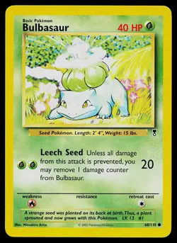 Pokemon Card - Bulbasaur Legendary Collection 68/110 Common - Image 1