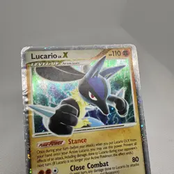 Vintage Y2K Lucario LV.X Black Star Promo Pokemon Card #DP12 2007 - Image 4