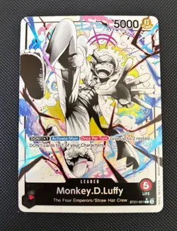One Piece Card Game Monkey D. Luffy ST21-001 L (Parallel) Gear 5 Foil Alt Art - Image 1