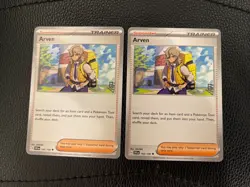 Arven 166/198 Sv01: Scarlet & Violet Base Set Pokemon Card TCG 2x Lot - Image 1
