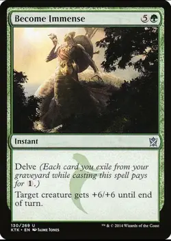 X 1 Become Immense NM 130 Khans Of Tarkir MTG Magic The Gathering - Image 1