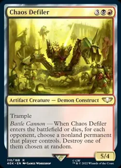MTG Universes Beyond: Warhammer 40,000 - Chaos Defiler - Image 1