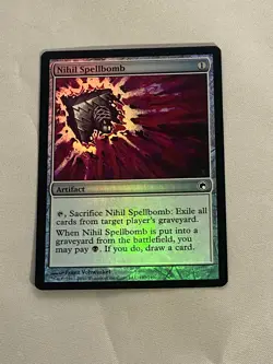 MTG FOIL Nihil Spellbomb Scars of Mirrodin Magic the Gathering - Image 1