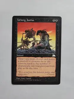 MTG - Urborg Justice _ Weatherlight Regular Rare - Image 1