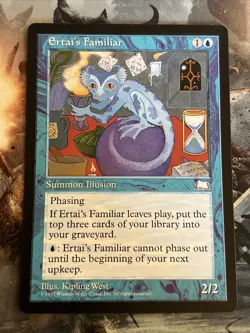 1x Ertai's Familiar Weatherlight LP MTG Magic the Gathering x1 MKE - Image 1