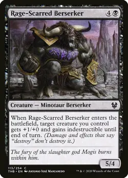 1x Rage Scarred Berserker - NM English MTG - Theros Beyond Death - Image 1