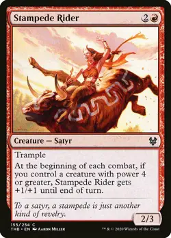 1x Stampede Rider - NM English MTG - Theros Beyond Death - Image 1