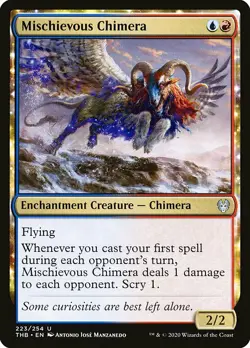 1x Mischievous Chimera - NM English MTG - Theros Beyond Death - Image 1